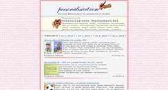 Desktop Screenshot of geschenkartikel.personalisiert.com