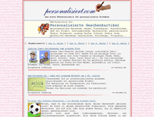 Tablet Screenshot of geschenkartikel.personalisiert.com