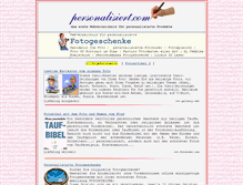 Tablet Screenshot of fotoartikel.personalisiert.com
