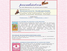 Tablet Screenshot of kinderartikel.personalisiert.com